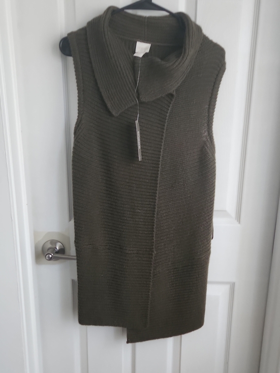 Chico's Sweaters - Chico's Olive Green Johanna Sweater Vest